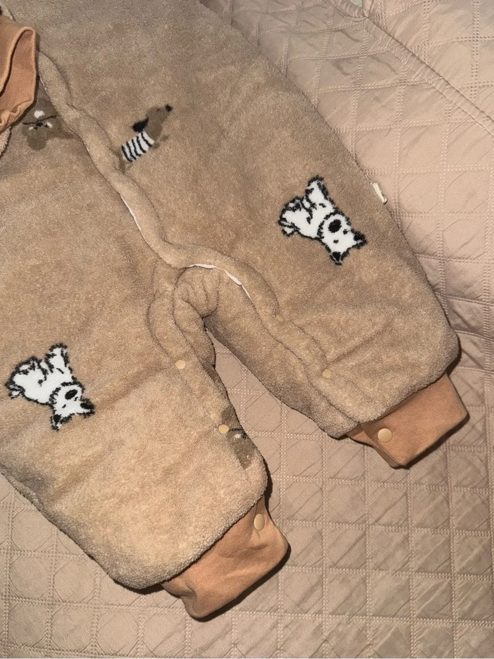 WYT baby Infant Winter Fleece Snowsuit Hooded One Piece Jumpsuit Romper 73cm NWT